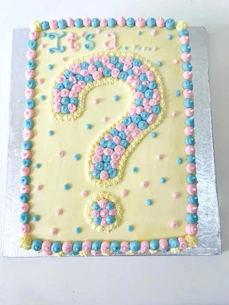 Gender reveal cake