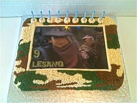 Camo Photo cake