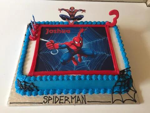 Spiderman Photo cake