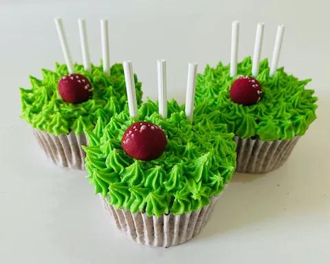 Cricket cupcakes