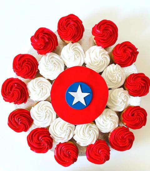Superman Cupcake Shield