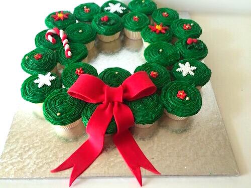 Christmas  Cupcake wreath