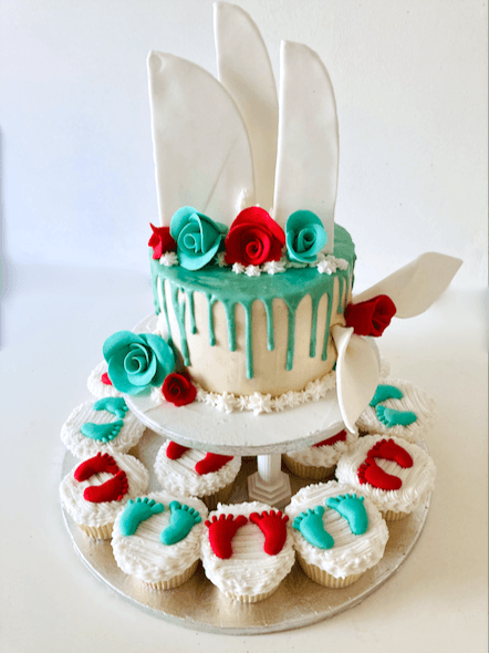 Baby Feet cupcake stand