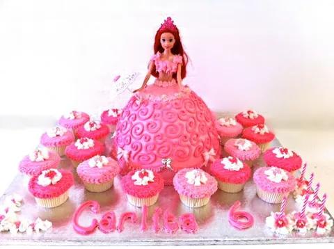 Barbie with 18 Cupcakes