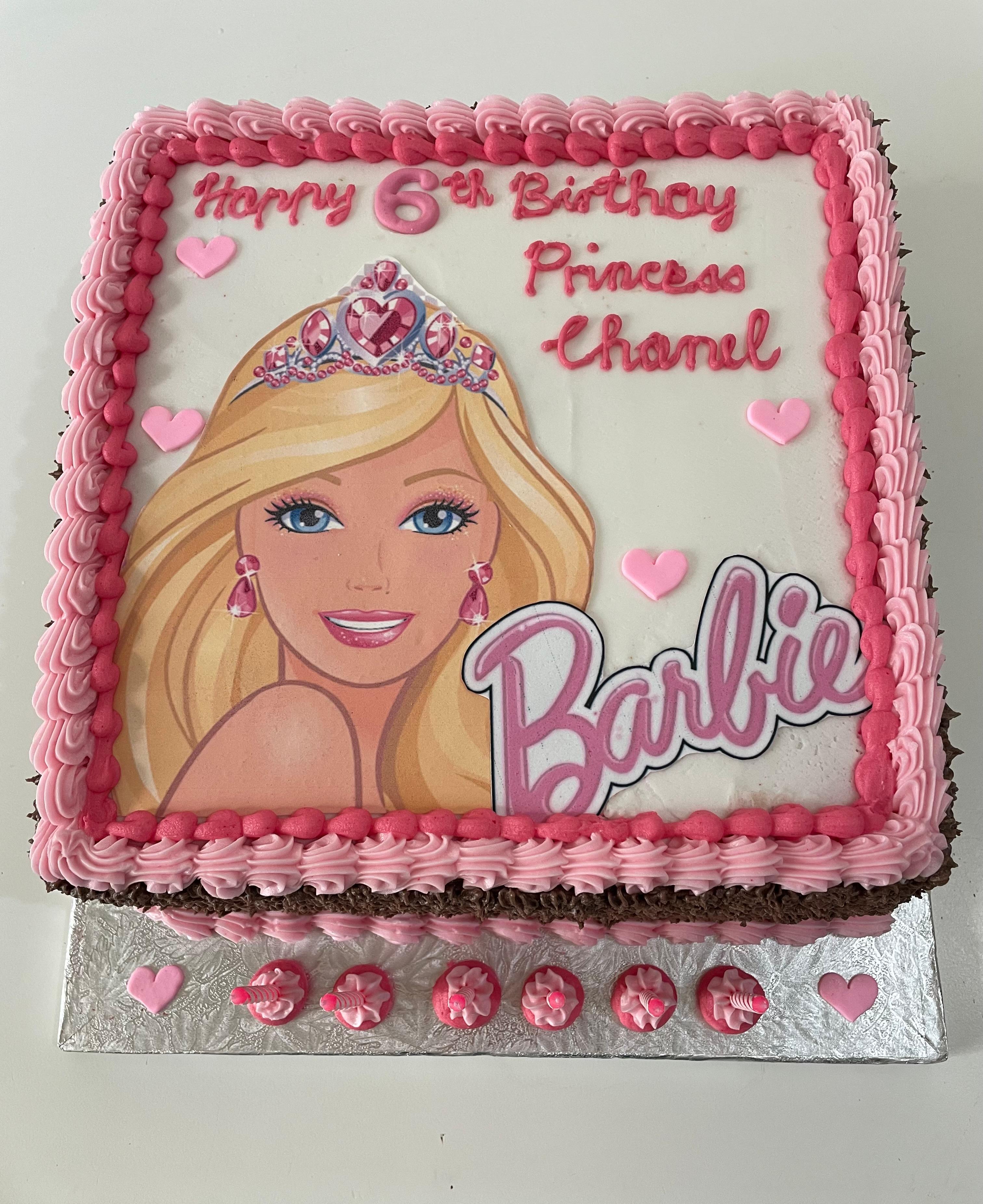 Barbie photocake