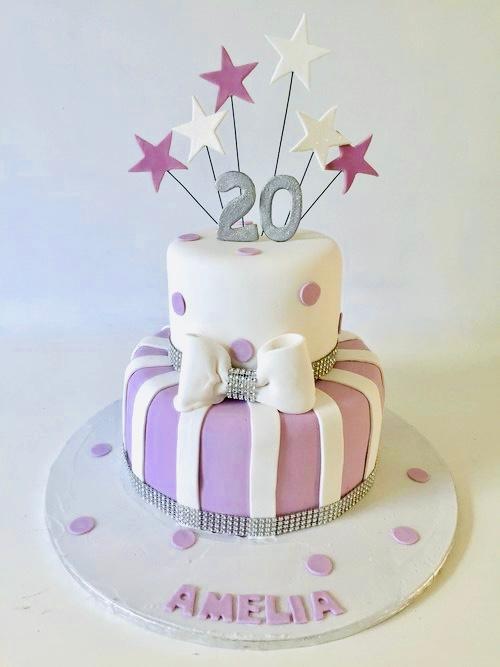 Lilac & Diamonds, FONDANT