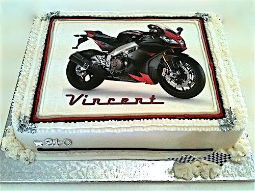 Motor Cycle photo cake