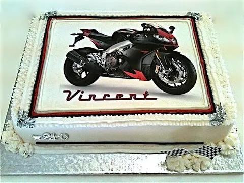 Motor Cycle photo cake