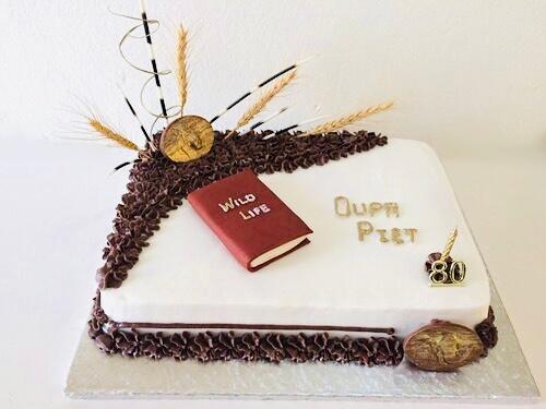 Book on cake