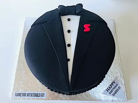 Round Tuxedo FONDANT