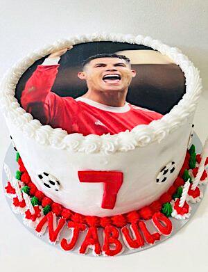 Ronaldo photo cake