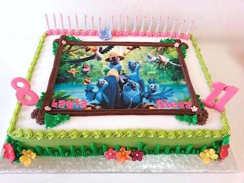 Rio photo cake