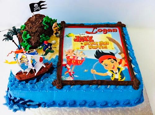 Pirate photo cake