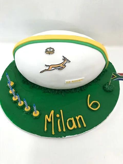 Fondant Rugby ball