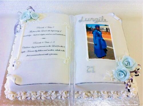 Scripture cake FONDANT